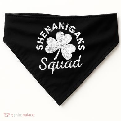 Leopard Shenanigan Squad st patrick green saint irish USA-Made Doggie Bandana