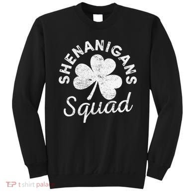 Leopard Shenanigan Squad st patrick green saint irish Sweatshirt