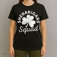 Leopard Shenanigan Squad st patrick green saint irish T-Shirt thumb 4