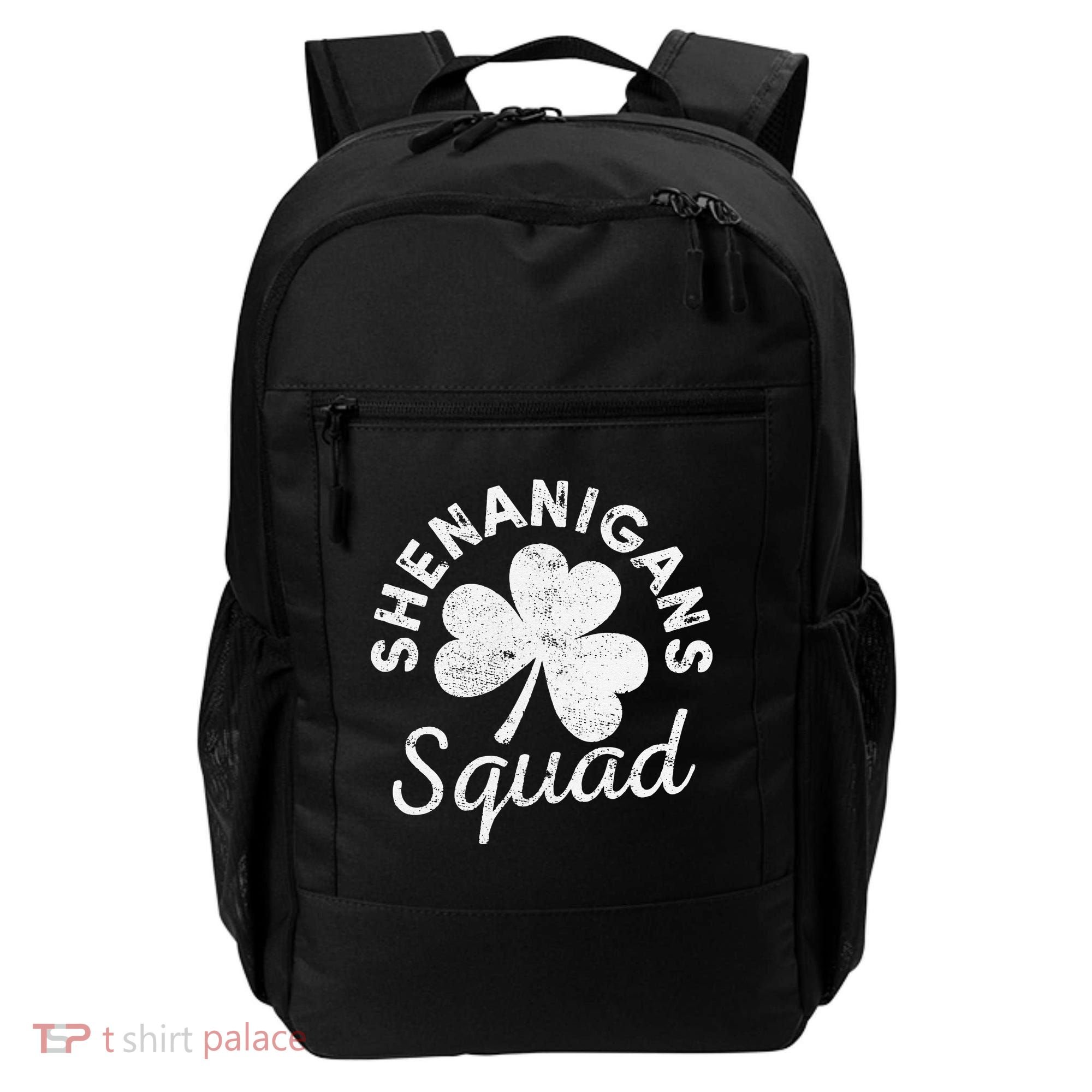 Leopard Shenanigan Squad st patrick green saint irish Backpack