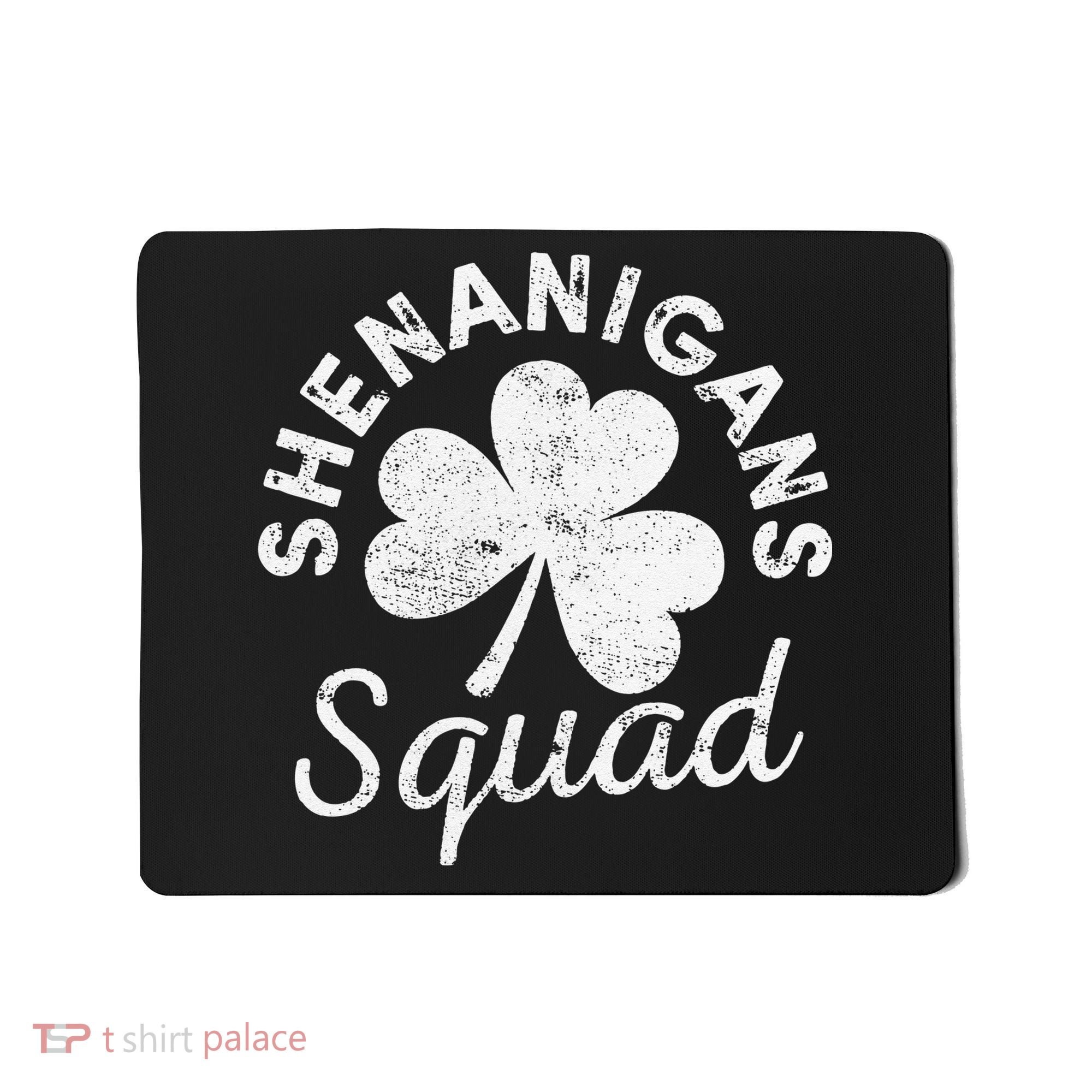 Leopard Shenanigan Squad st patrick green saint irish Mousepad