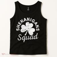 Leopard Shenanigan Squad st patrick green saint irish Tank Top thumb 2