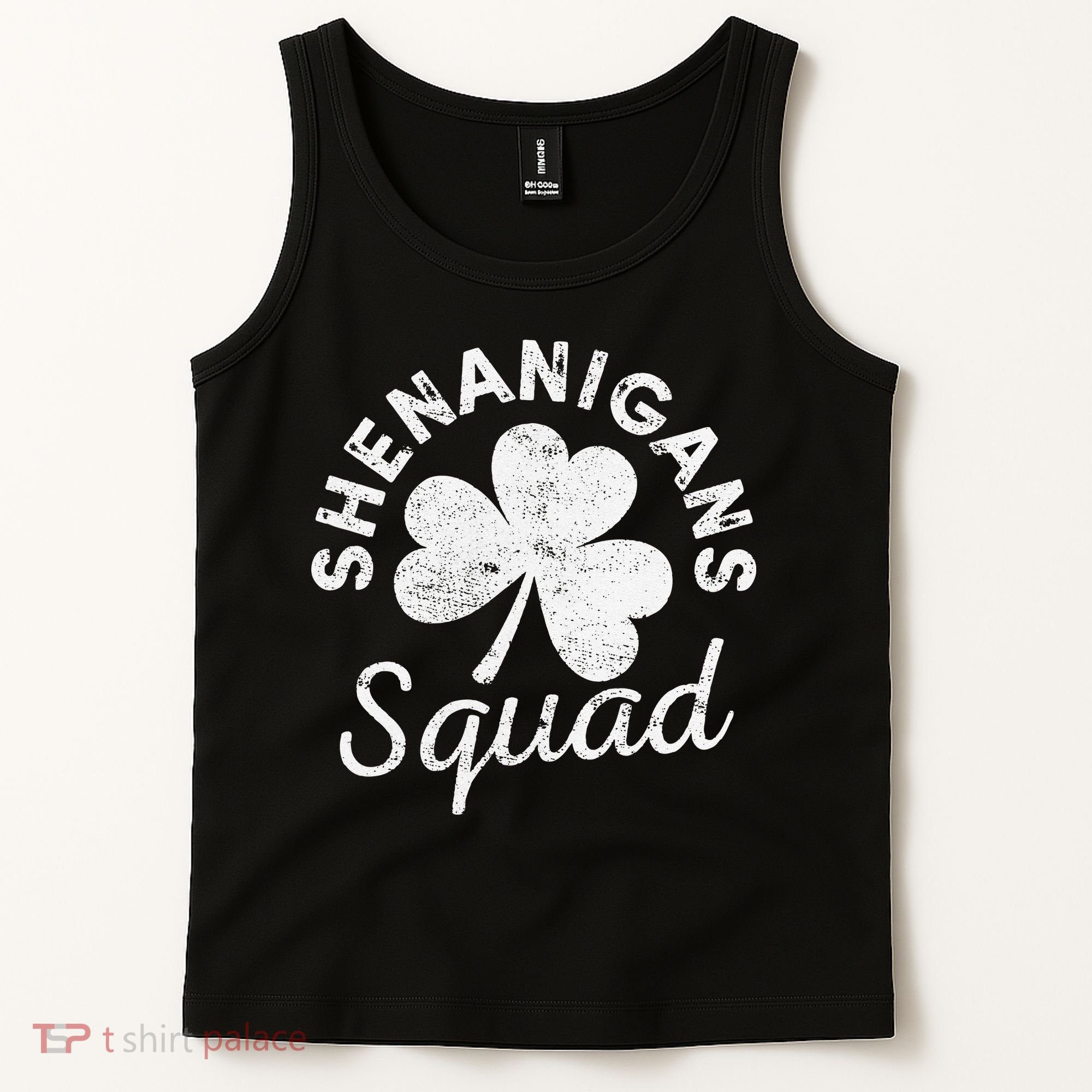Leopard Shenanigan Squad st patrick green saint irish Tank Top