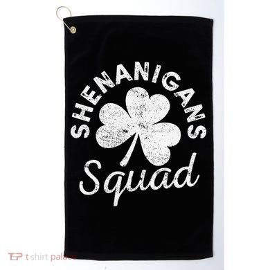 Leopard Shenanigan Squad st patrick green saint irish Golf Towel