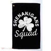 Leopard Shenanigan Squad st patrick green saint irish Golf Towel thumb 0