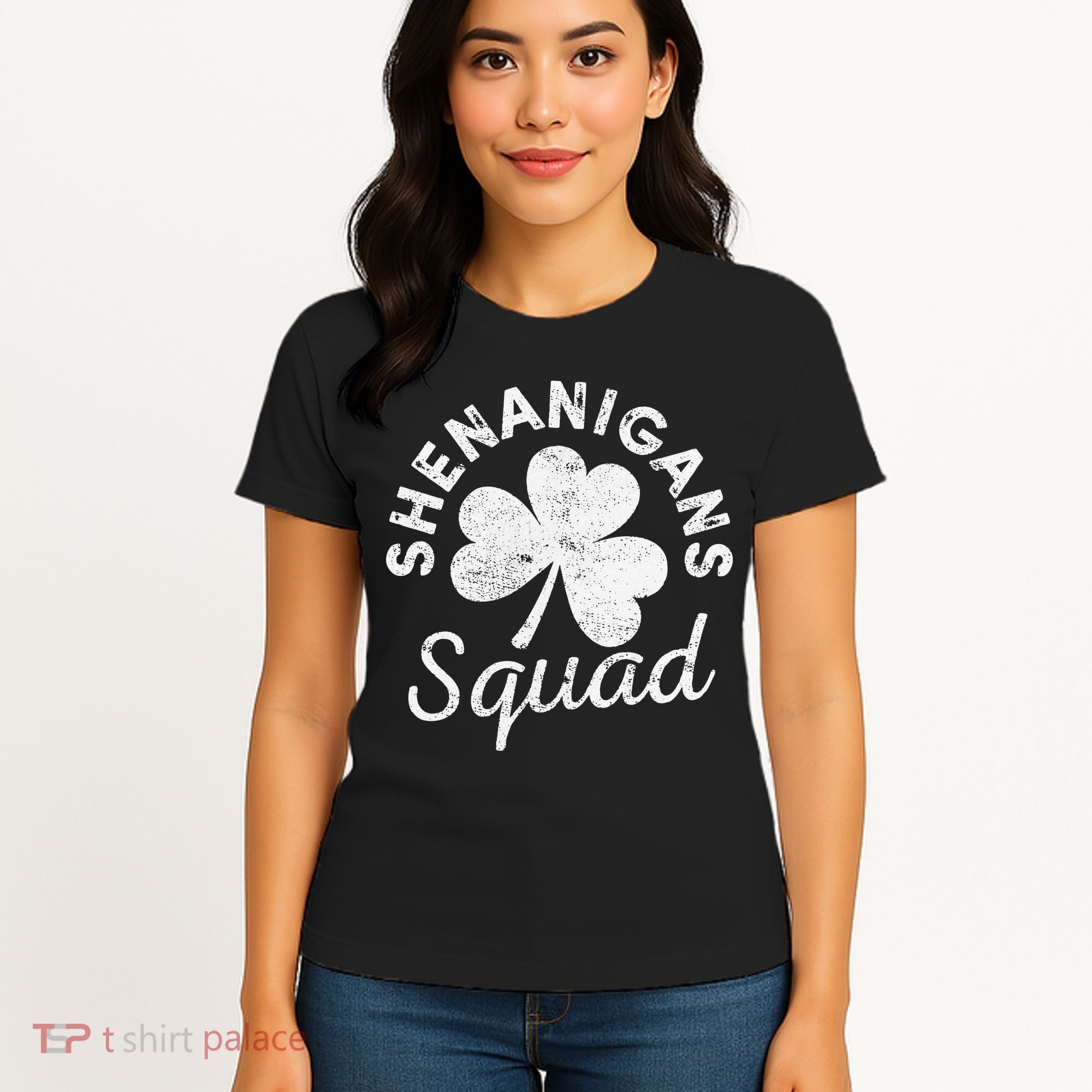 Leopard Shenanigan Squad st patrick green saint irish Women's T-Shirt