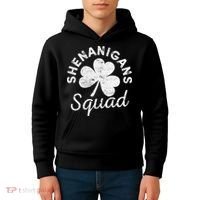 Leopard Shenanigan Squad st patrick green saint irish Kids Hoodie thumb 4