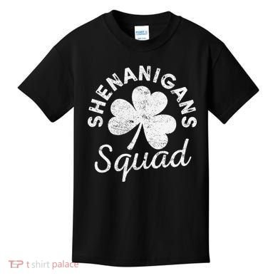 Leopard Shenanigan Squad st patrick green saint irish Kids T-Shirt