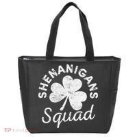 Leopard Shenanigan Squad st patrick green saint irish Tote Bag thumb 0