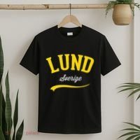 Lund Sweden Sverige Vintage Athletic Retro Sports Style T-Shirt thumb 2
