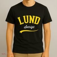 Lund Sweden Sverige Vintage Athletic Retro Sports Style T-Shirt thumb 3