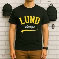 Lund Sweden Sverige Vintage Athletic Retro Sports Style T-Shirt thumb 6