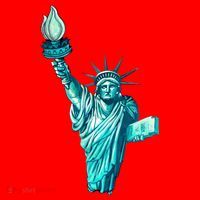 Liberty Standing Tall Santa Hat thumb 1