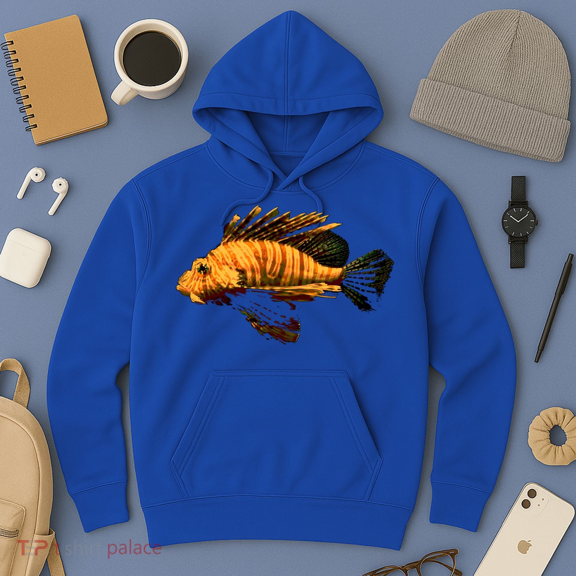 Lionfish Save The Tropical Ocean Reef Coral Lion Fish Gift Hoodie