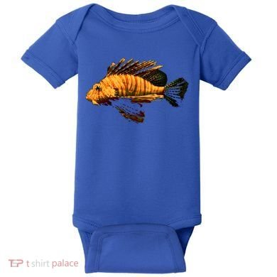 Lionfish Save The Tropical Ocean Reef Coral Lion Fish Gift Baby Bodysuit