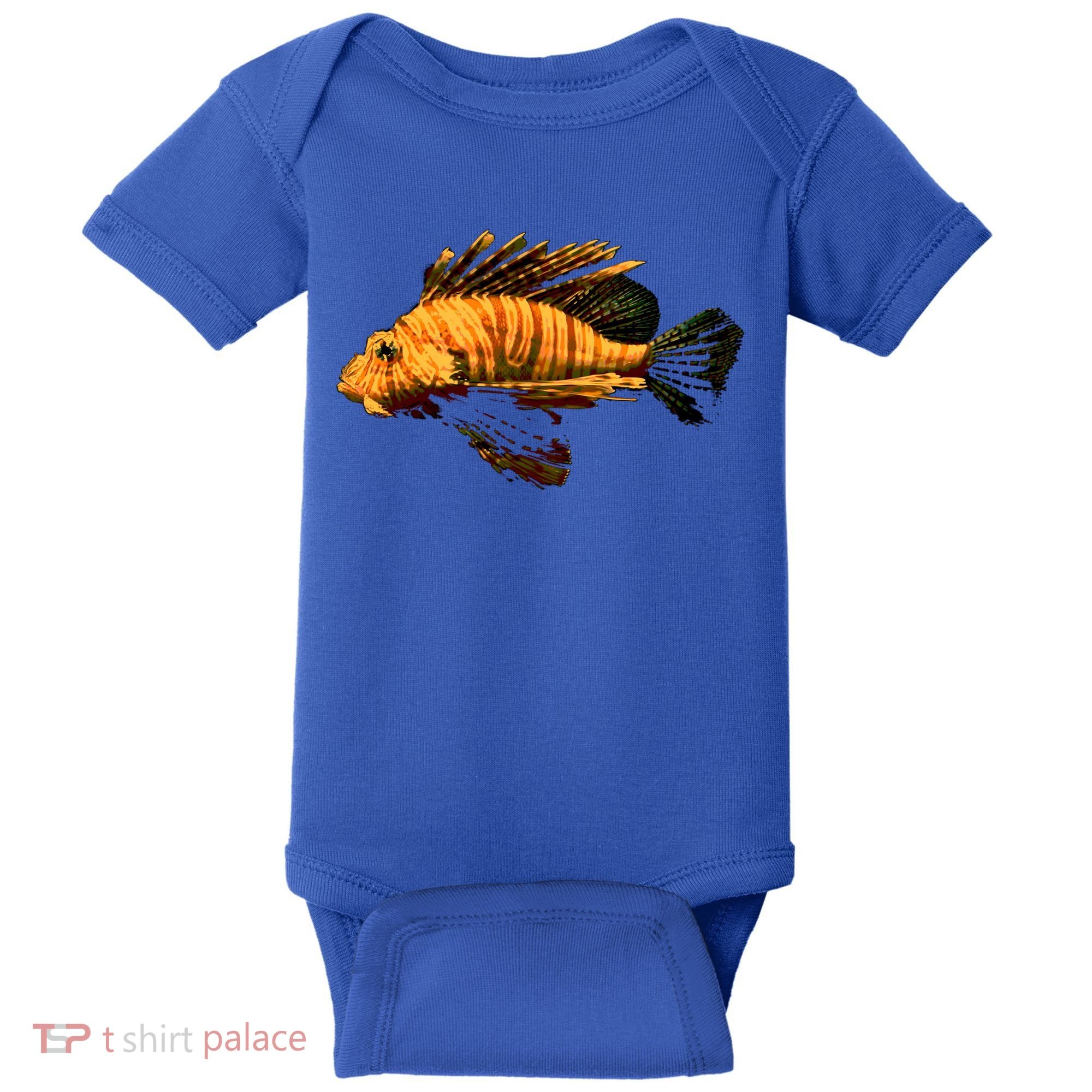 Lionfish Save The Tropical Ocean Reef Coral Lion Fish Gift Baby Bodysuit