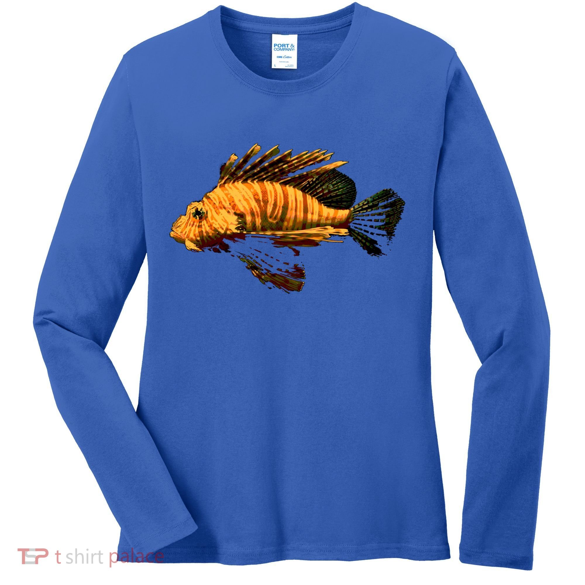 Lionfish Save The Tropical Ocean Reef Coral Lion Fish Gift Women's Long Sleeve Shirt