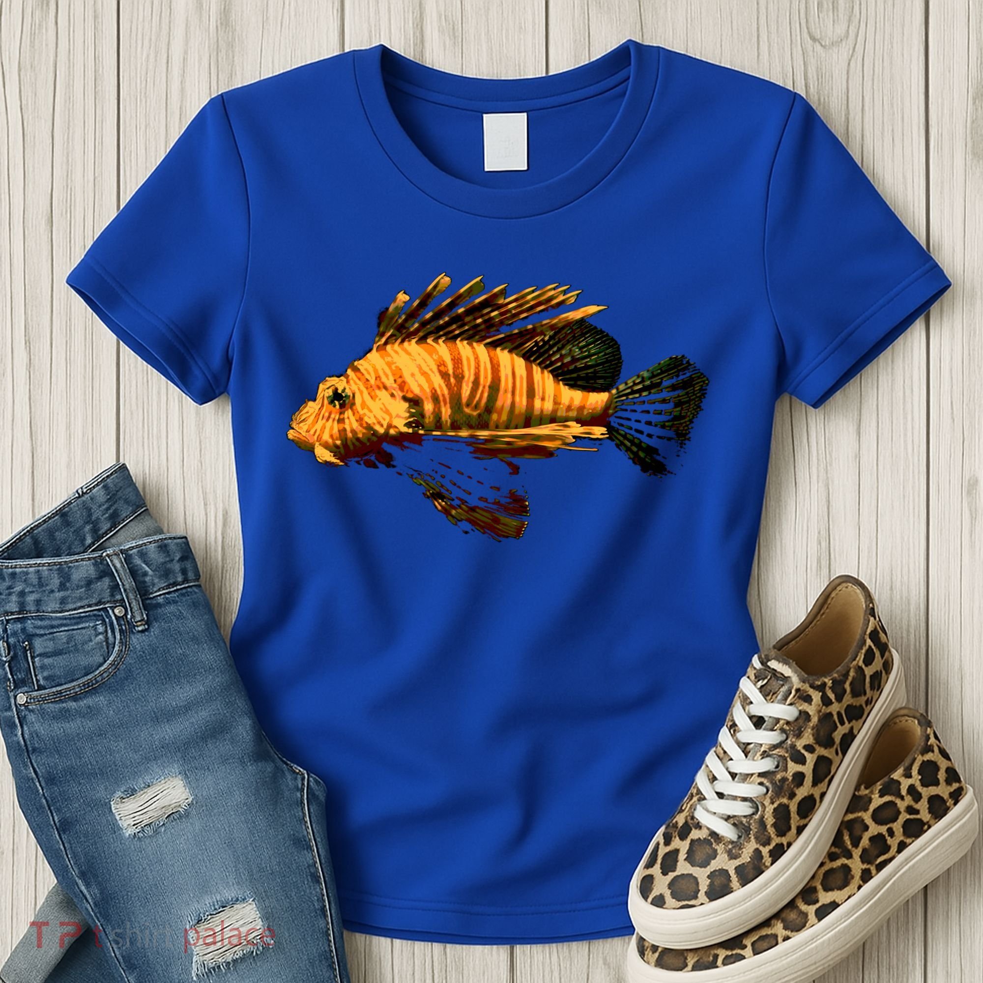 Lionfish Save The Tropical Ocean Reef Coral Lion Fish Gift Women's T-Shirt