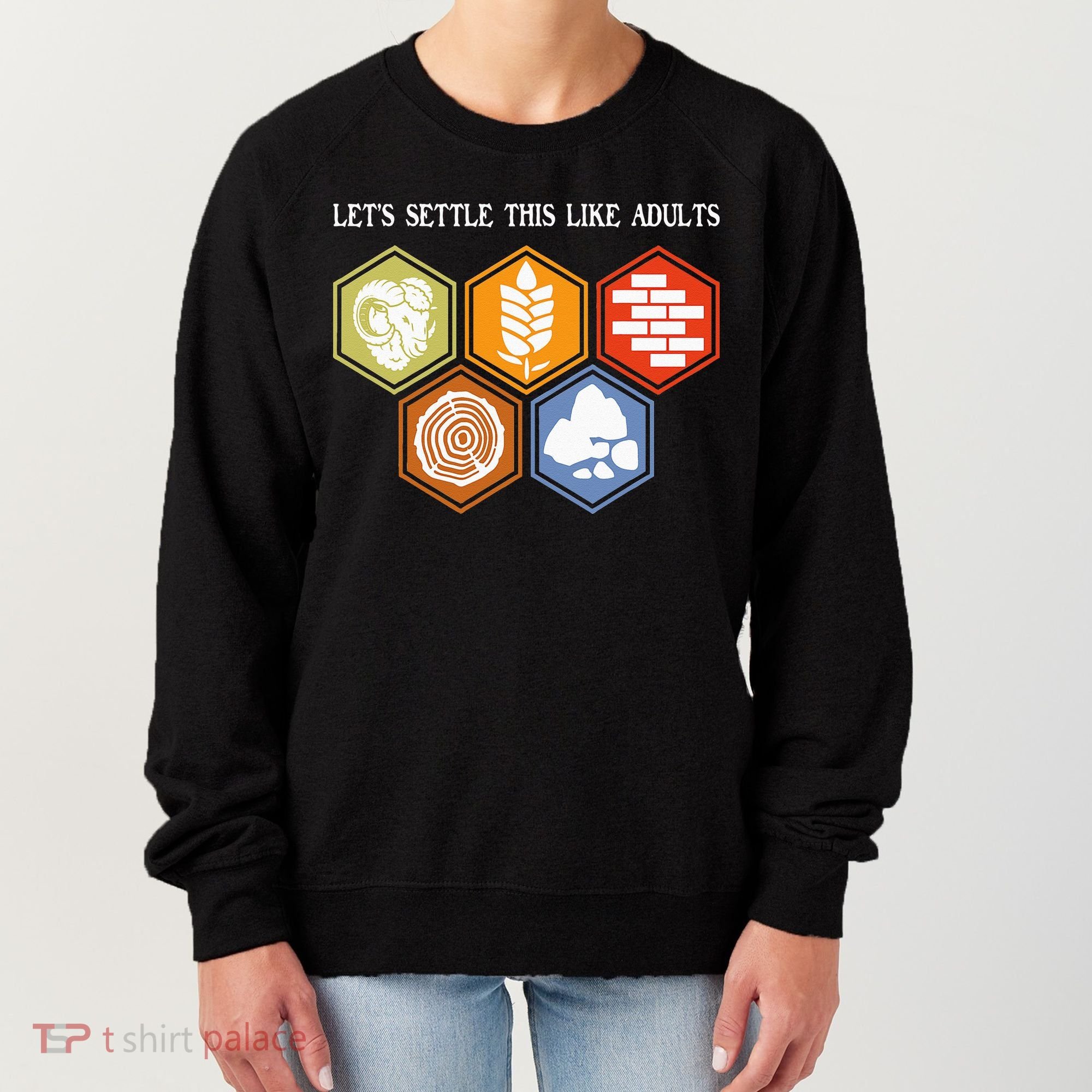 Let's Settle This Like Adults Tabletop Game Board Gaming Women's Sweatshirt
