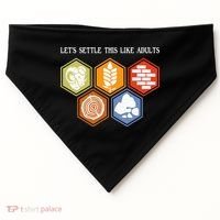 Let's Settle This Like Adults Tabletop Game Board Gaming USA-Made Doggie Bandana thumb 0