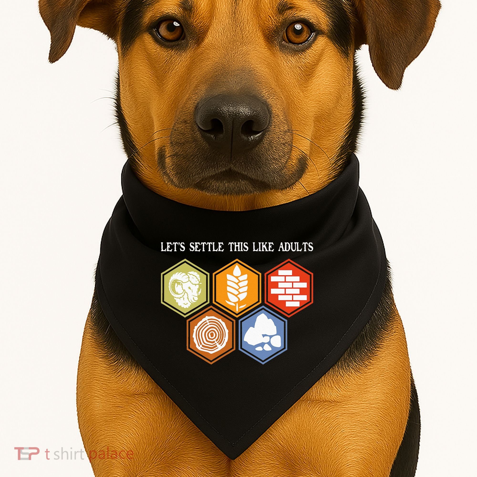 Let's Settle This Like Adults Tabletop Game Board Gaming USA-Made Doggie Bandana