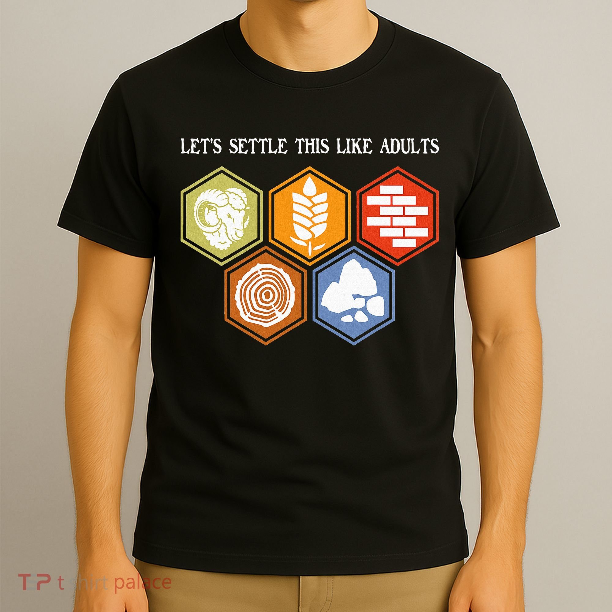 Let's Settle This Like Adults Tabletop Game Board Gaming T-Shirt