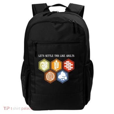 Let's Settle This Like Adults Tabletop Game Board Gaming Backpack