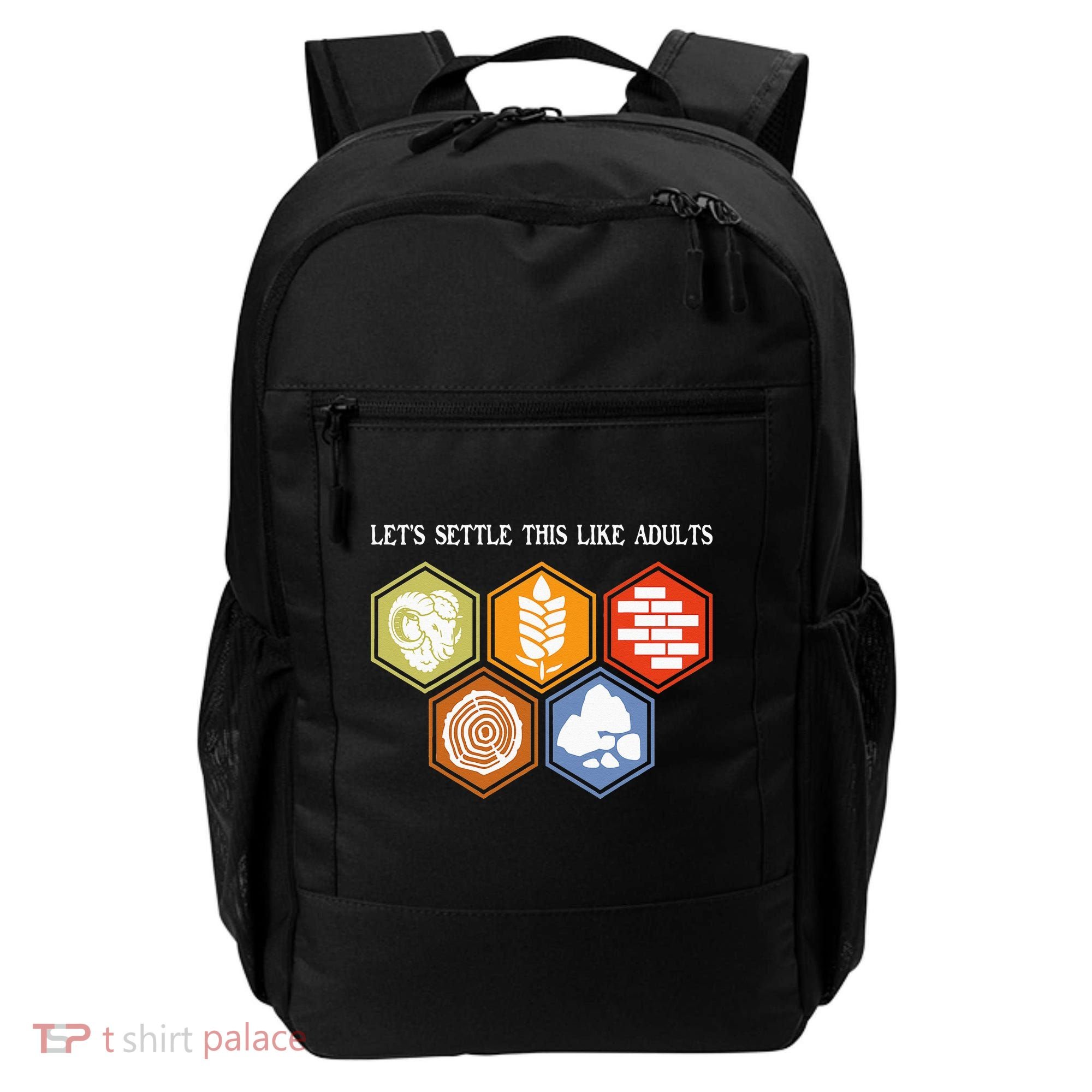 Let's Settle This Like Adults Tabletop Game Board Gaming Backpack