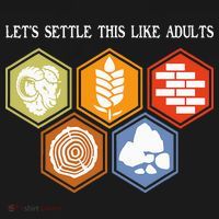 Let's Settle This Like Adults Tabletop Game Board Gaming Polo thumb 3