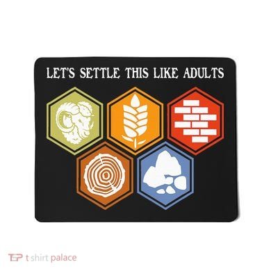 Let's Settle This Like Adults Tabletop Game Board Gaming Mousepad