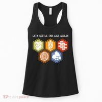 Let's Settle This Like Adults Tabletop Game Board Gaming Women's Tank Top thumb 0