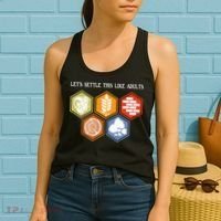 Let's Settle This Like Adults Tabletop Game Board Gaming Women's Tank Top thumb 2