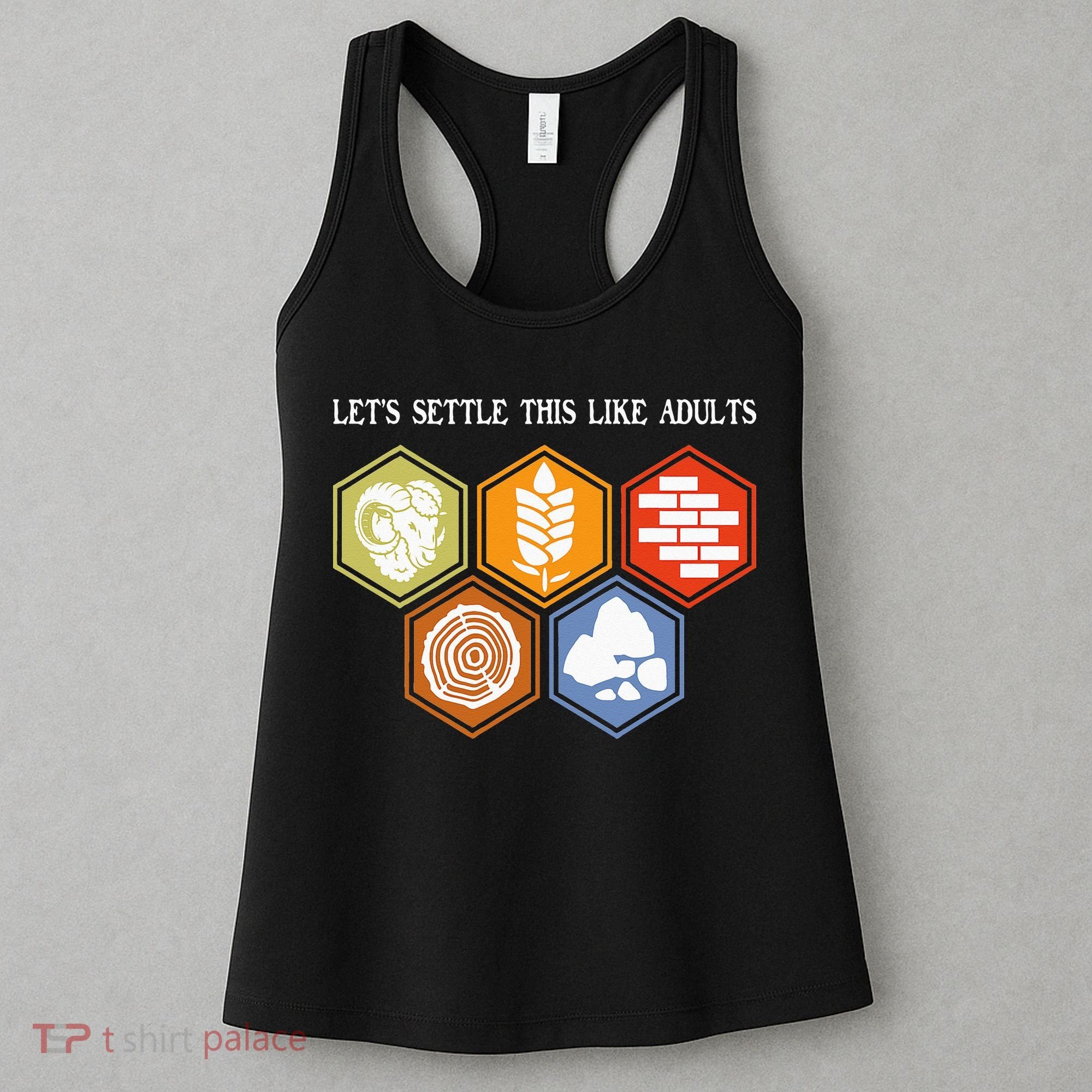 Let's Settle This Like Adults Tabletop Game Board Gaming Women's Tank Top