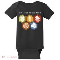 Let's Settle This Like Adults Tabletop Game Board Gaming Baby Bodysuit thumb 0