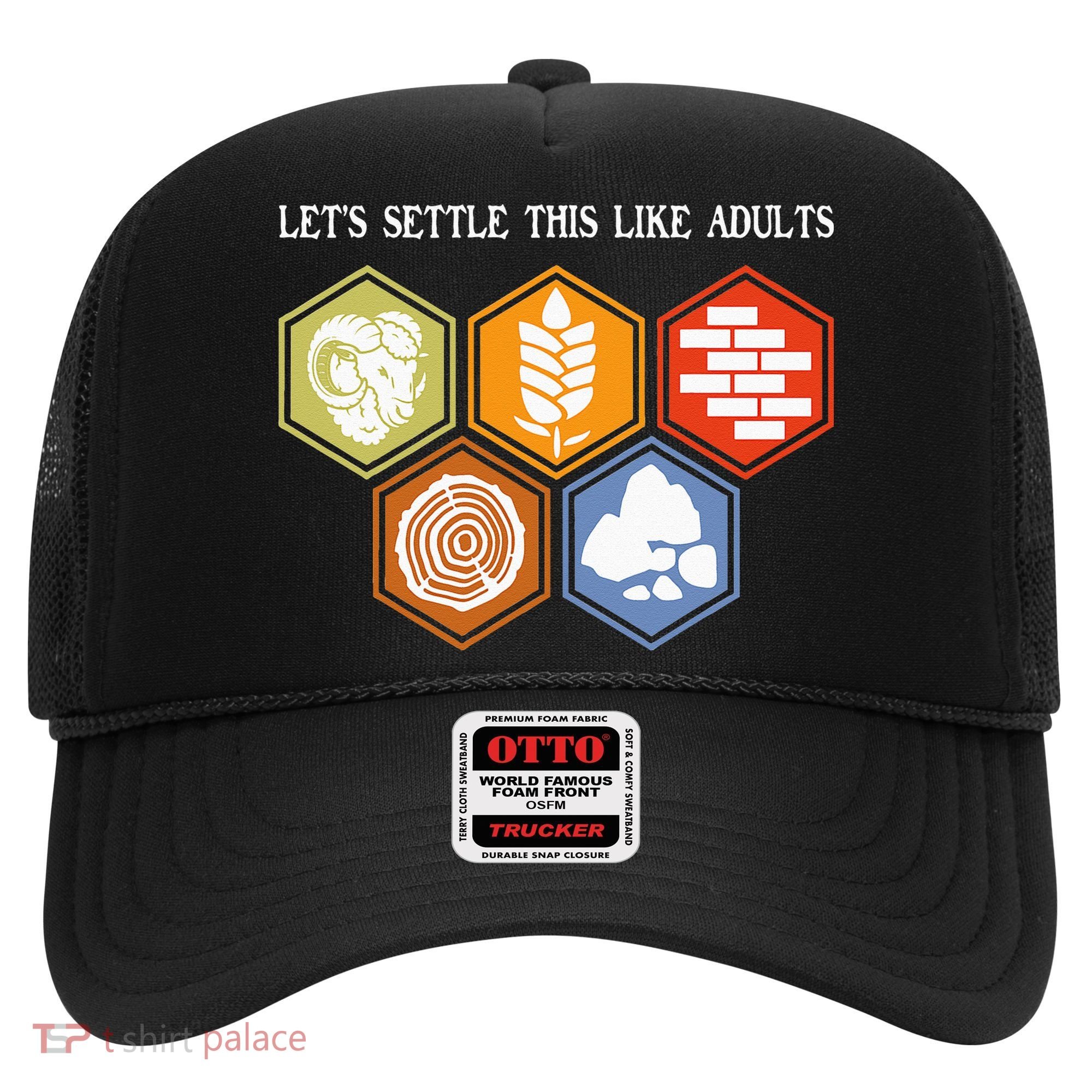 Let's Settle This Like Adults Tabletop Game Board Gaming Hat