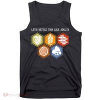 Let's Settle This Like Adults Tabletop Game Board Gaming Tank Top thumb 0