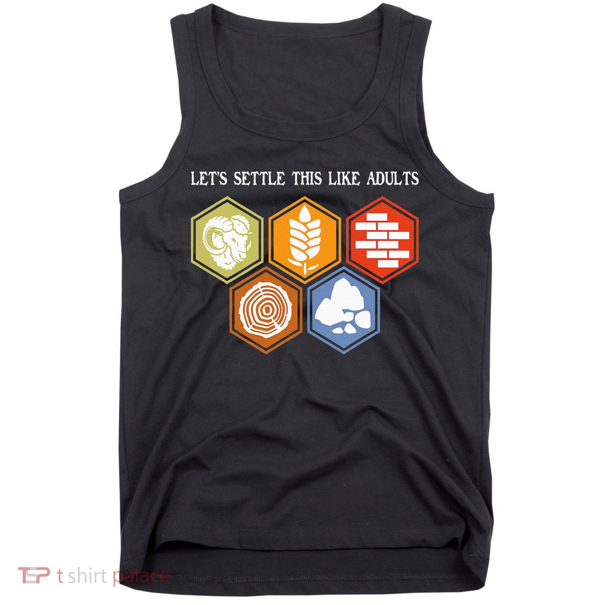 Let's Settle This Like Adults Tabletop Game Board Gaming Tank Top