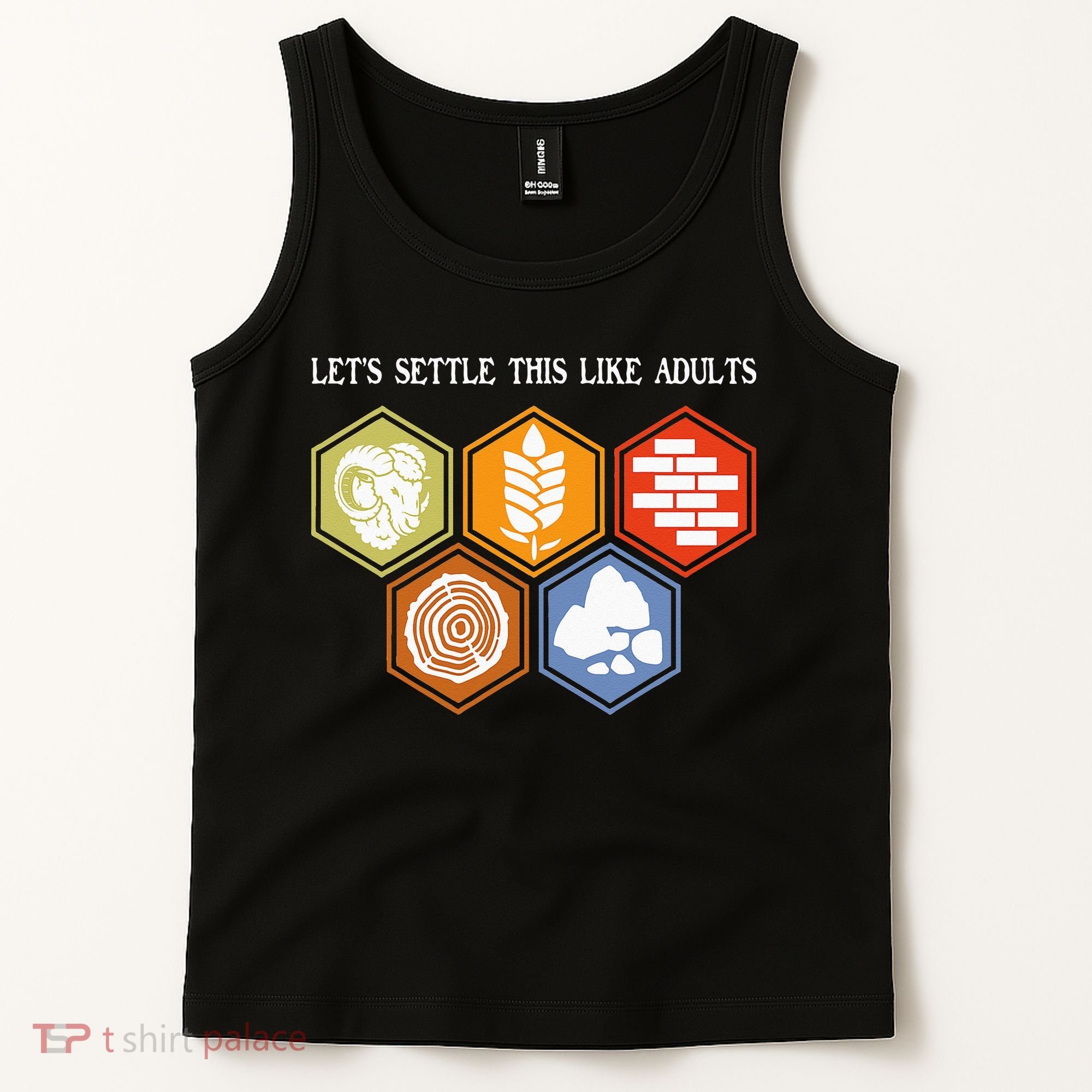 Let's Settle This Like Adults Tabletop Game Board Gaming Tank Top