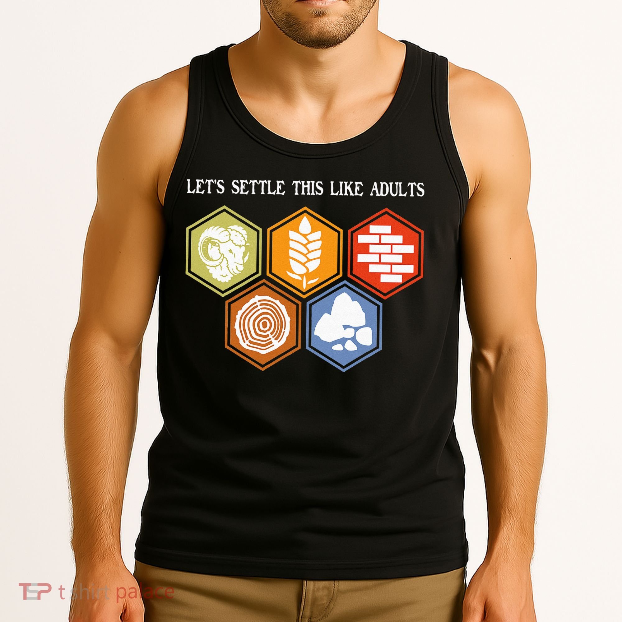Let's Settle This Like Adults Tabletop Game Board Gaming Tank Top