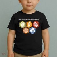 Let's Settle This Like Adults Tabletop Game Board Gaming Toddler T-Shirt thumb 2