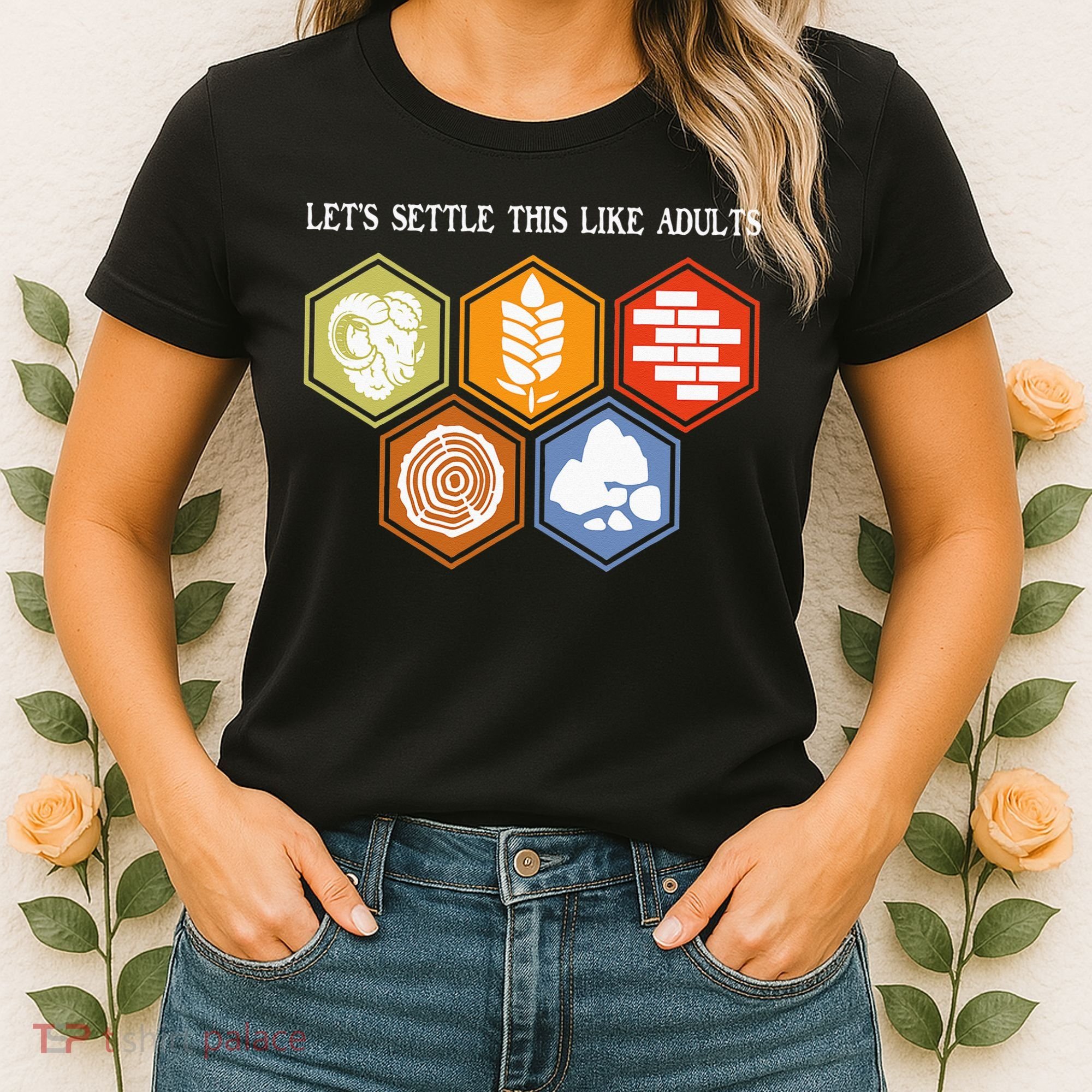 Let's Settle This Like Adults Tabletop Game Board Gaming Women's T-Shirt
