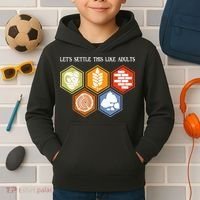 Let's Settle This Like Adults Tabletop Game Board Gaming Kids Hoodie thumb 2