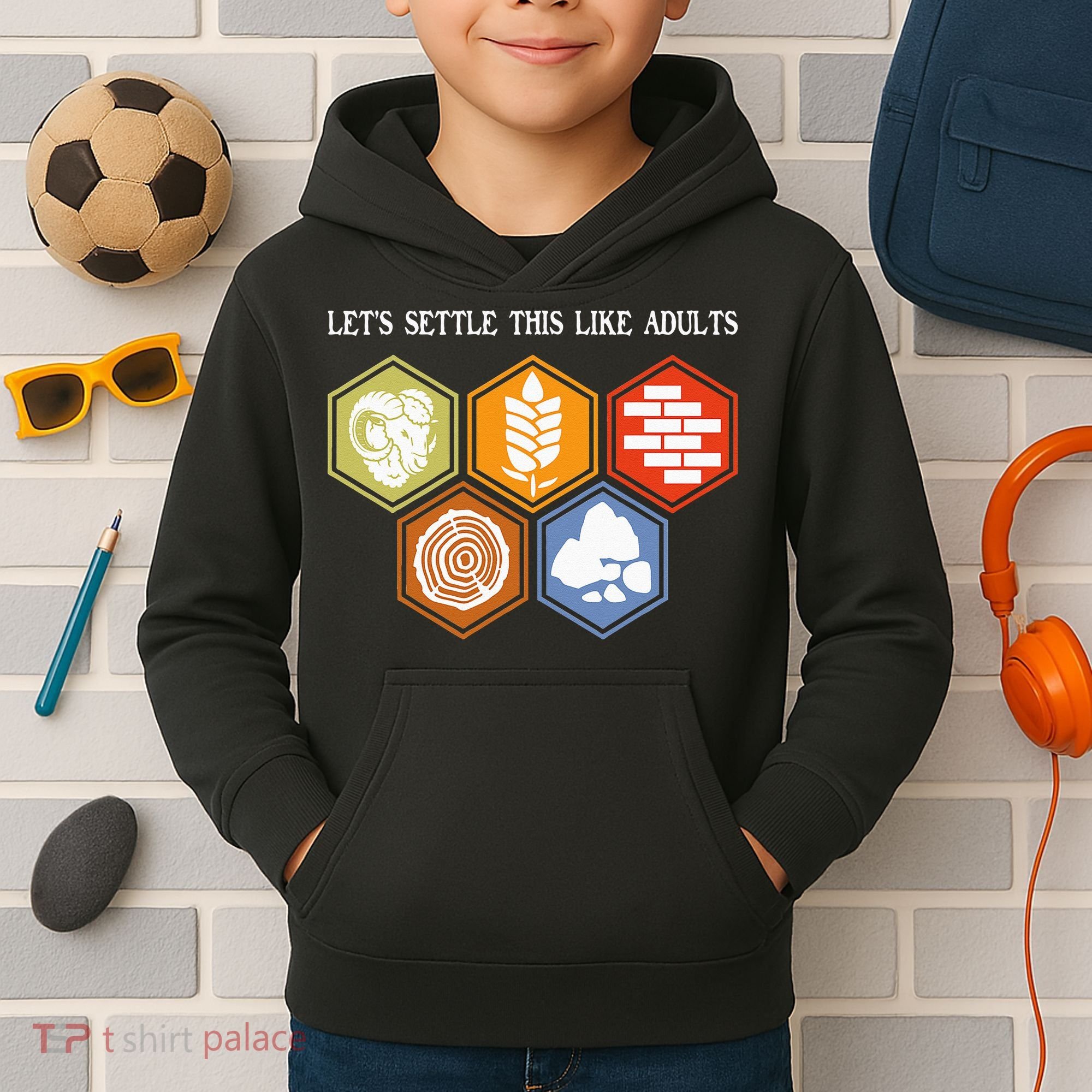 Let's Settle This Like Adults Tabletop Game Board Gaming Kids Hoodie