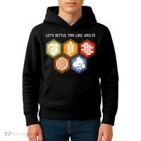 Let's Settle This Like Adults Tabletop Game Board Gaming Kids Hoodie thumb 4