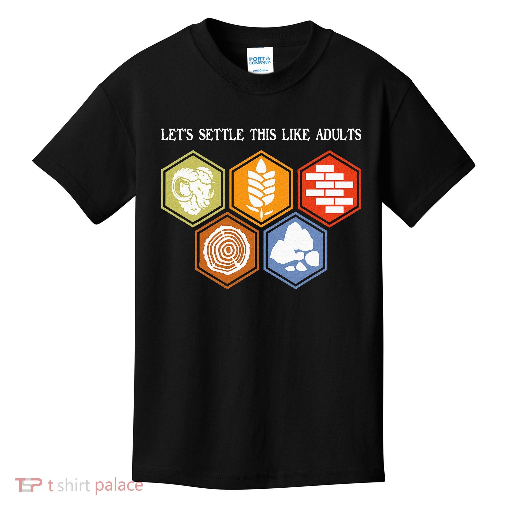 Let's Settle This Like Adults Tabletop Game Board Gaming Kids T-Shirt