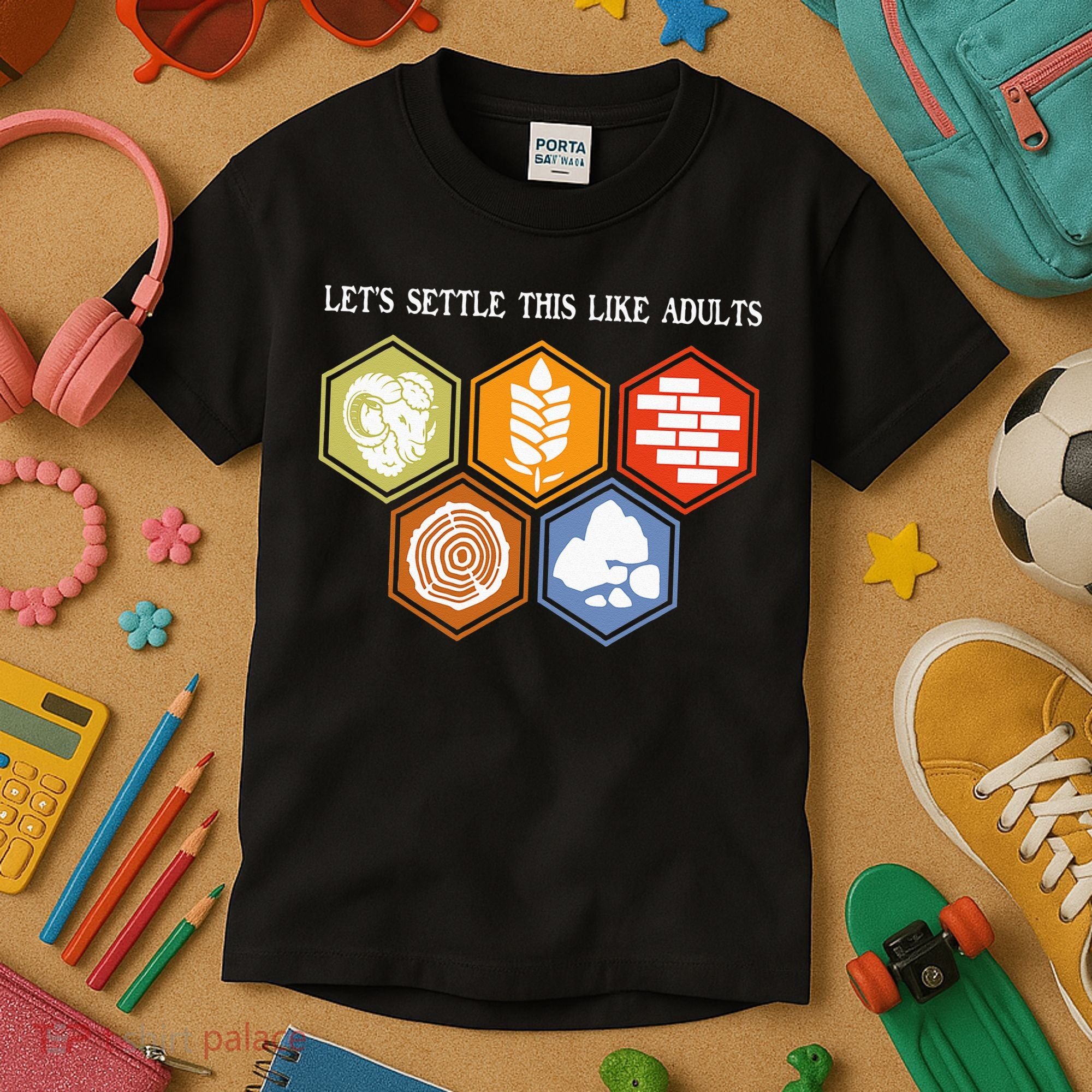 Let's Settle This Like Adults Tabletop Game Board Gaming Kids T-Shirt