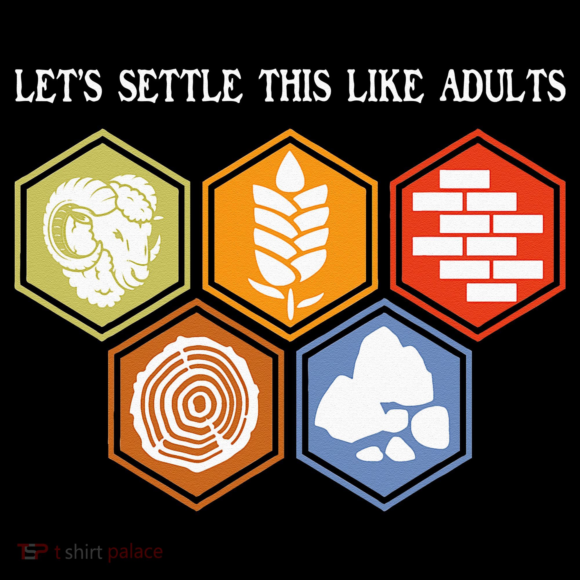 Let's Settle This Like Adults Tabletop Game Board Gaming Kids T-Shirt