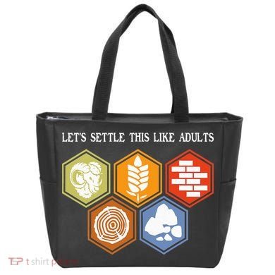 Let's Settle This Like Adults Tabletop Game Board Gaming Tote Bag
