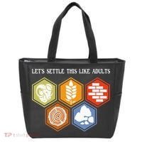 Let's Settle This Like Adults Tabletop Game Board Gaming Tote Bag thumb 0
