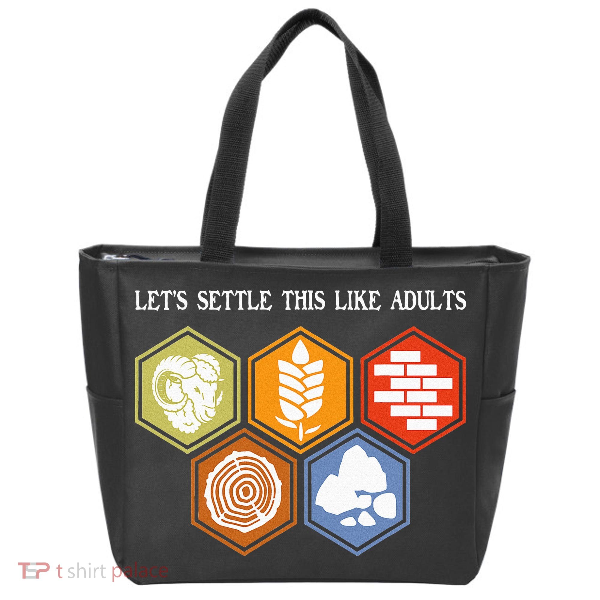 Let's Settle This Like Adults Tabletop Game Board Gaming Tote Bag